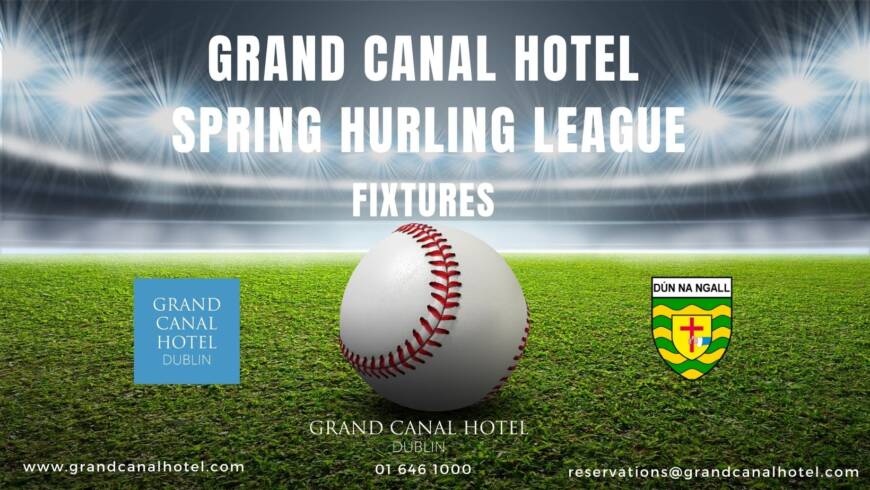 Three Grand Canal Hotel Spring Hurling League Games this evening – two have new throw-in times