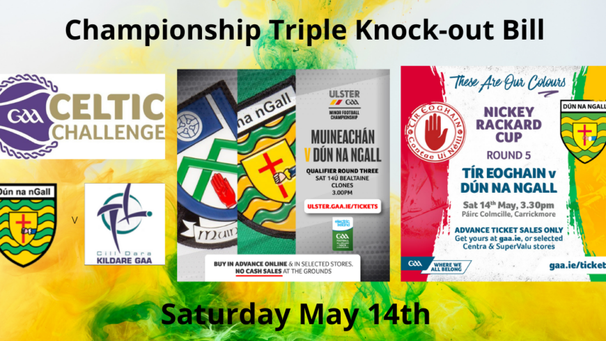 It’s a Knockout – Donegal senior and minor hurlers and minor footballers all have must win games tomorrow