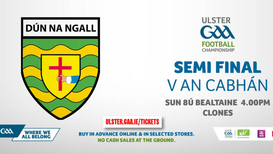 Donegal v Cavan Double Header in Clones Next Sunday