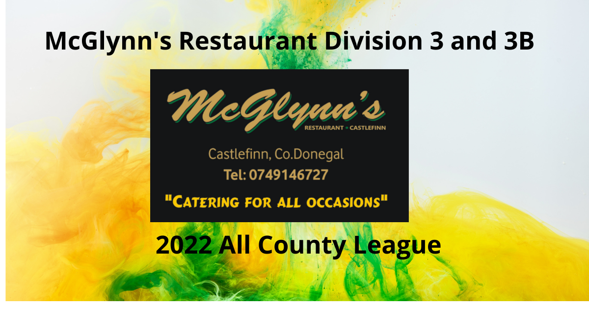 Mcglynn's Restaurant Division 3 - Results Saturday April 16th 