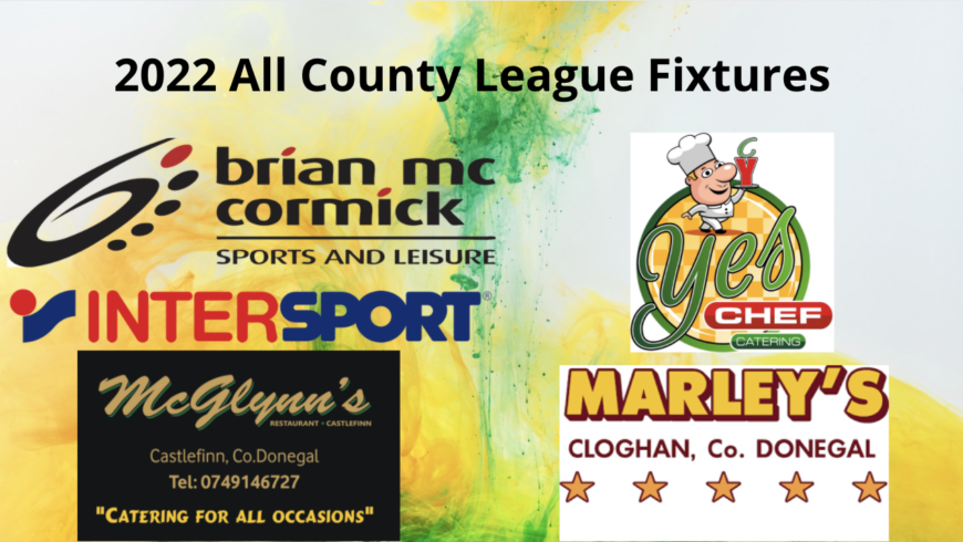 Fixtures for this weekend in the All County Leagues