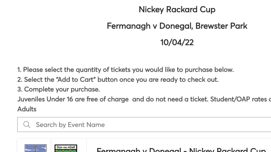 Donegal’s Nickey Rackard Campaign starts with Fermanagh this Sunday