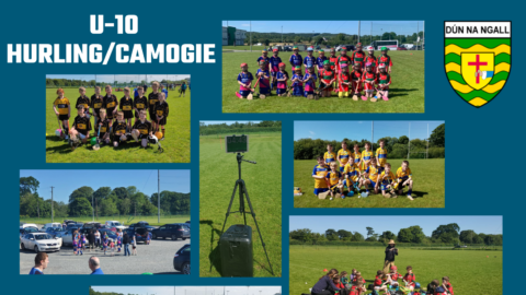 Over 120 boys and girls attend the first 2022 u-10 Camogie/Hurling blitz at Donegal GAA Centre