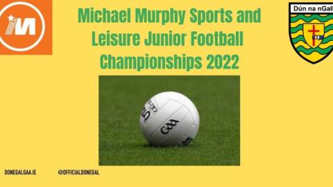 @MMurphySports Junior Championship Fixtures next weekend – Dates, Times, Venues and Referees