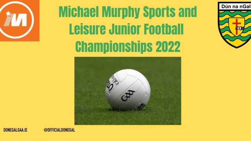 @MMurphySports Junior Championship Fixtures next weekend – Dates, Times, Venues and Referees