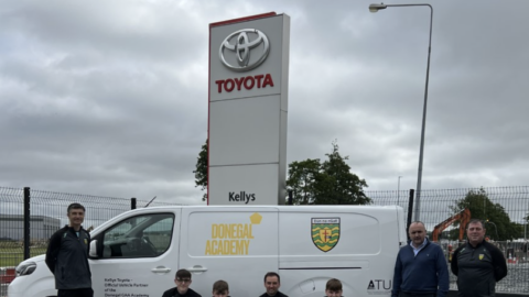Kelly’s Toyota are vehicle sponsors for the Donegal Academy