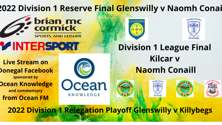 Brian McCormick Sports Division 1 final will be streamed on Donegal Facebook
