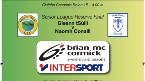 Programme for Brian McCormick Sports Division 1 Finals