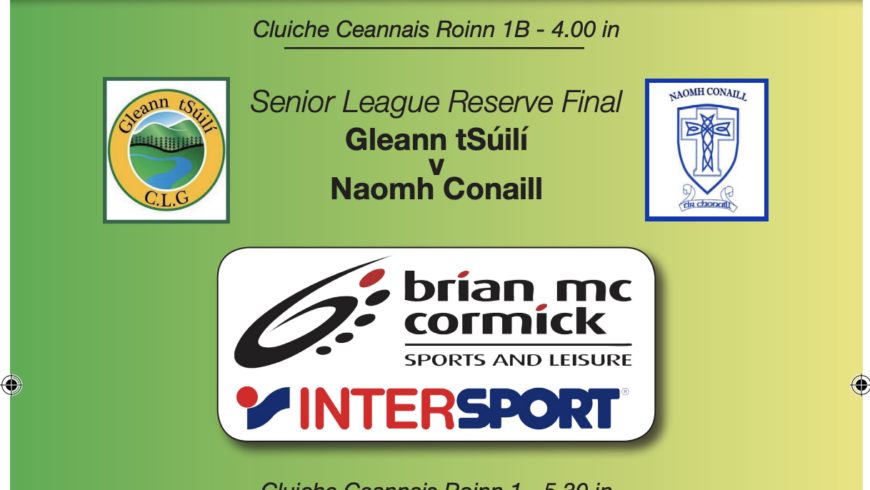 Programme for Brian McCormick Sports Division 1 Finals