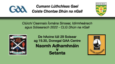 Grand Canal Hotel Senior and Intermediate Hurling Finals will be Live-Streamed