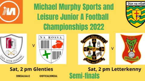 @MMurphysports and Leisure Junior Semi-finals on Saturday