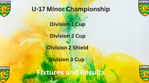 Minor Championship – Fixtures and Results