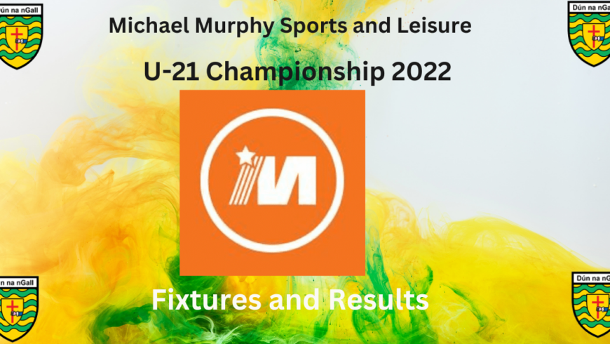 @MMurphySports Football U21 Championship Fixtures Weekend Nov 18-20