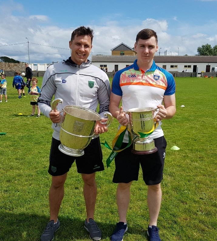 Realt-na-Mara-Jamie-and-Paul-Brennan-with-Ulster-and-Division-2-Trophies