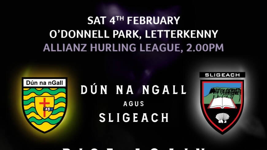 Donegal and Sligo release their squads for Allianz Hurling League opener in O’Donnell Park tomorrow