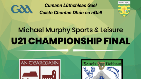 Team-sheets for Michael Murphy Sports and Leisure u21A Championship Final