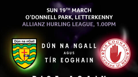 Effective Allianz Hurling League Roinn 2B Quarterfinal this Sunday in Letterkenny when Donegal welcome Tyrone