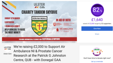 Two days left before Maxi Curran’s Skydive for Charity