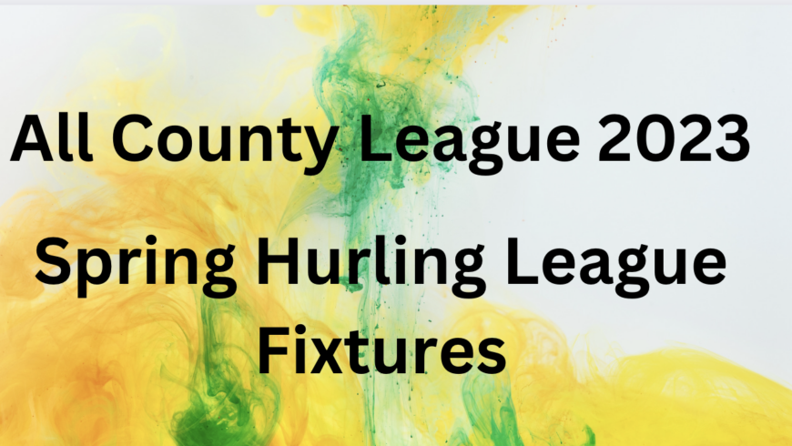 Grand Canal Hotel Spring Hurling League Starts Sunday