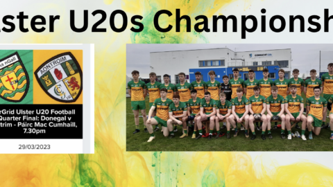 The Donegal under 20 Development squad to play Antrim