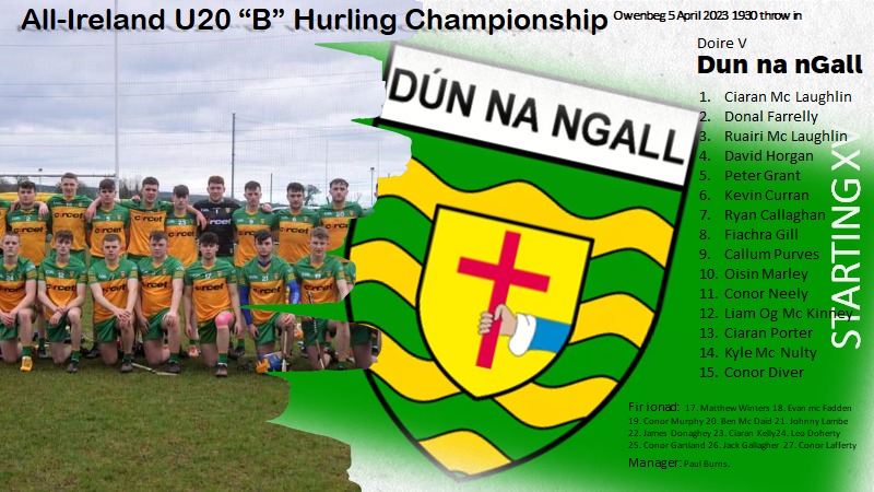 Final Allianz League Fixture – CLG Dhún na nGall