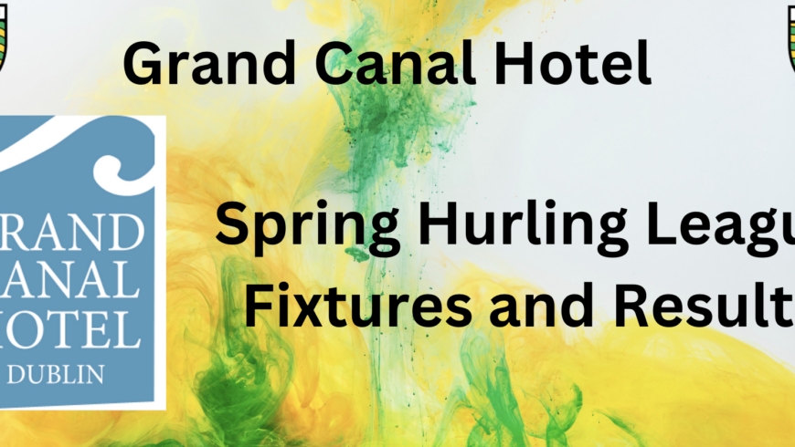 Catch-up game tonight in the Grand Canal Spring Hurling League