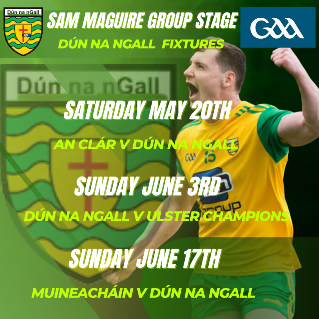 Ulster GAA 2023 Fixture Booklet – CLG Dhún na nGall