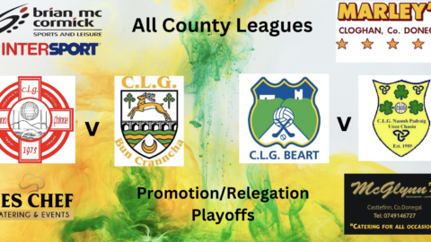 Promotion/Relegation Playoff double header in O’Donnell Park on Saturday