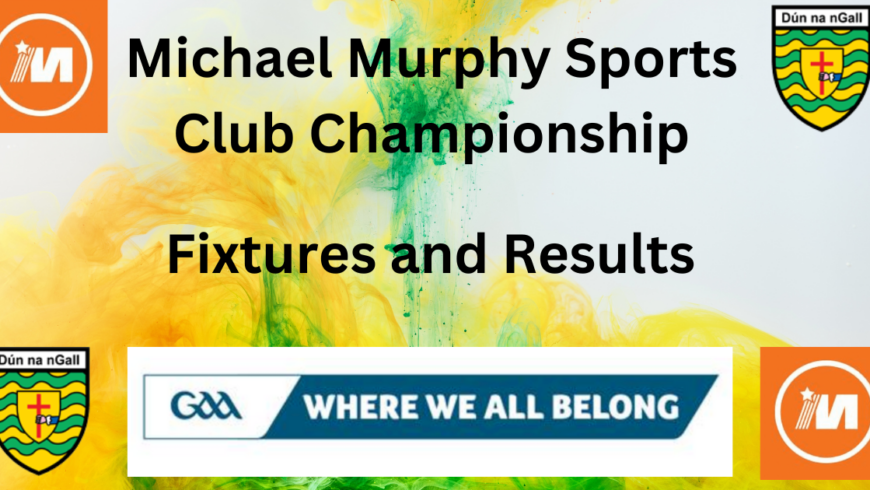 Michael Murphy Sports Championships Fixtures Sept 9 and 10