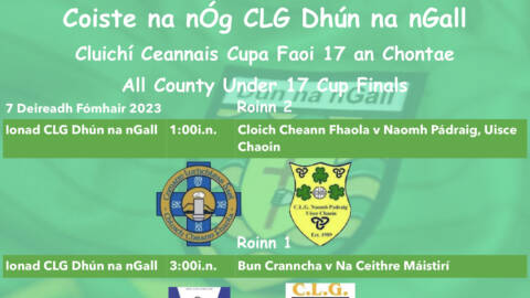 U17 All County Division 1 and 2 Cup Finals